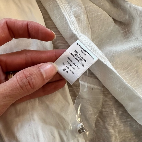 NWT Astr the Label Diell Pleated Midi Dress White Pintuck Shirtdress Small - Picture 7 of 13